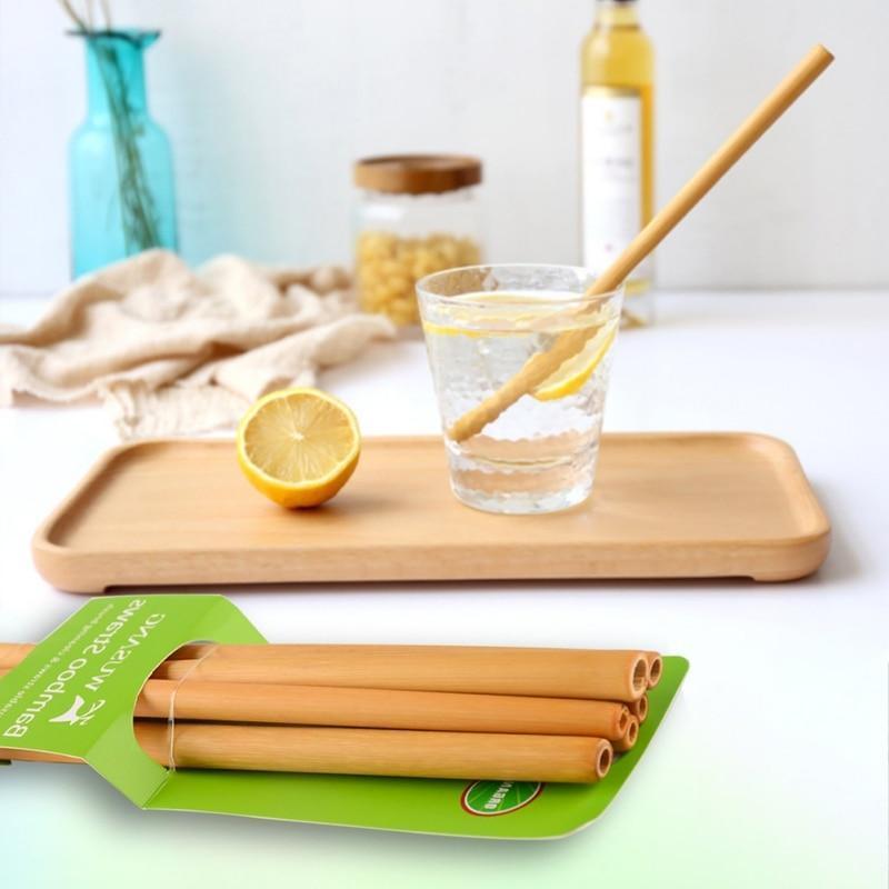 Drinking Straw Herbruikbaar Eco-Vriendelijk Bamboe Rietje