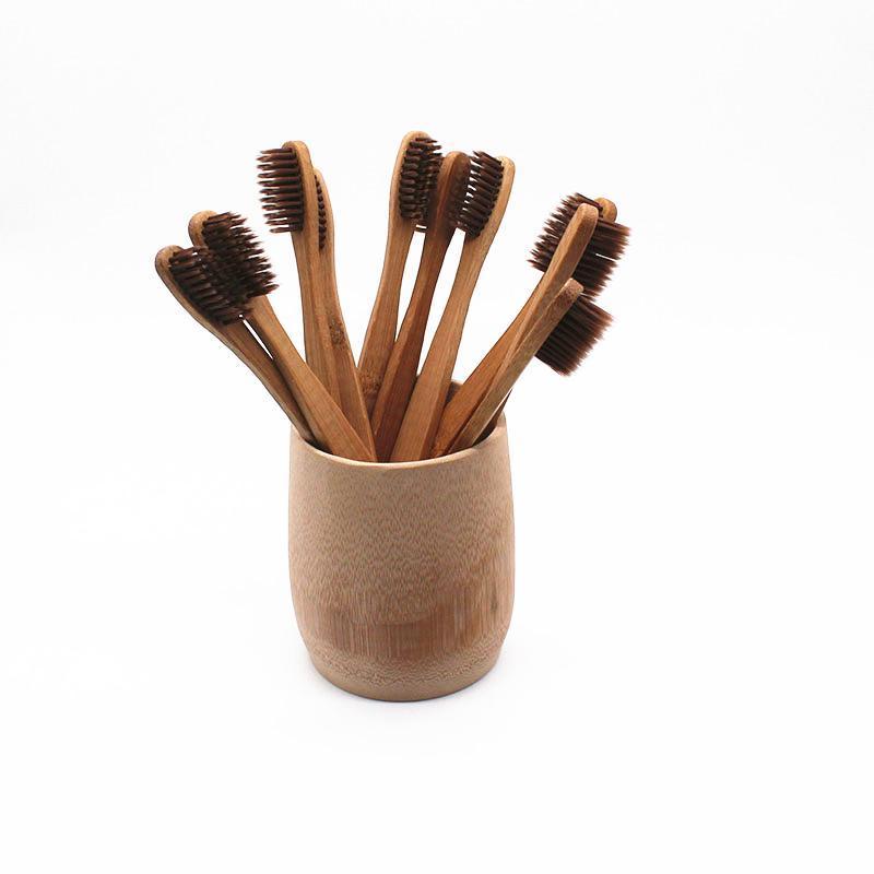 Toothbrushes 10-pack Bamboe Tandenborstels [50% FAMILIE KORTING]